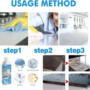 Stone crystal Agent Cleaner, Marble Cleaner and Polish, Universal Stone Cleaner(Tile cleaner) 250ml - Image 5