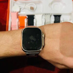 7 In 1 Ultra Smart Watch Series 8 Wireless Charging With Metal Strip (Random color) - Image 5