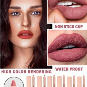 HUDAMOJI Ultra Matte Finish Lip Gloss And Lip Liner Lip Contour Set - Image 5