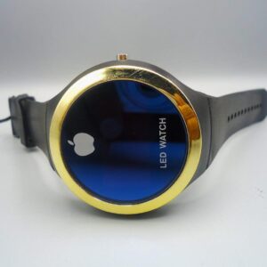 Round Shape Led Digital Watch with Apple Logo Digital Watch For Men and Women ( Random Color ) - Without Box - Image 1