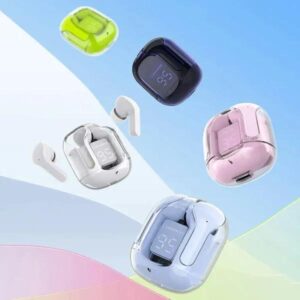 Air31 Earbuds Wireless Crystal Transparent Body | Air 31 Bluetooth Ear Bud (Random Color) - Image 1