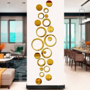 Acrylic Ring Mirror Wall Decor - Image 2