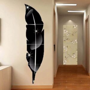 3d Acrylic Wall leaf Mirror reflection Room Decor - Image 4