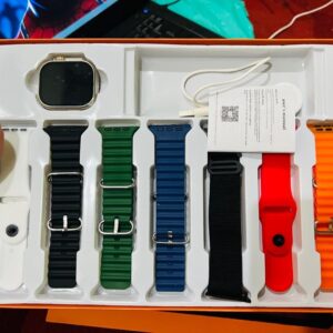 ( Rubber Strap) 7 In 1 Ultra Smart Watch Series 8 Wireless Charging With Rubber Strap (Random color) - Image 4