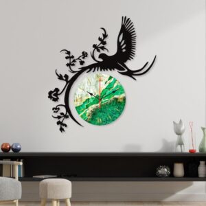 eagle dial clock Unique Designed Elegant Wall Clock | Wall Clock New Flying eagle Style For Home Decoration - Image 1