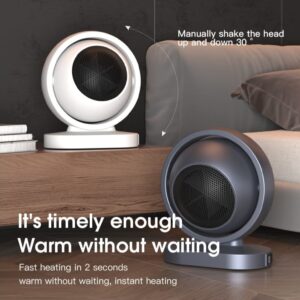 Mini Electric Heater Warmer Wind Portable 380w Heating Intelligent Air Fan Heater Desktop Blower (random color) - Image 5