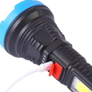 JX-1106C High Brightness Flashlight USB Charging w/ Cord Portable Lamp (random color) - Image 4