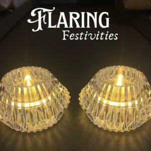 Smokeless & Flameless LED Tealight Acrylic Decorative Tea Light Candles for Home Decor, Gifting, Birthday, Festival Decoration (Crystal Diamond Diya Candle, Pack of 1) (cell operated) - Image 3