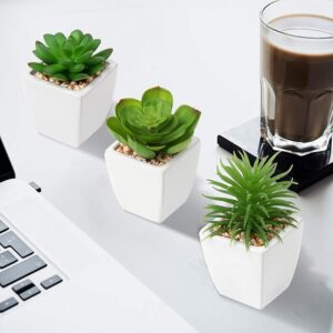 Mini plant Artificial Flowers Decoration | Artificial Plants Ball for Home (1 pc Square shape) - Image 3