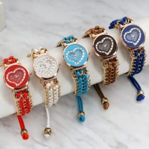 Girl Stainless Steel Bracelet Stylish Watch (without Box) - Image 1