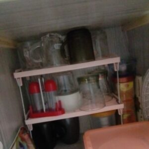 Folding Stack up shelf for spice jars Cabinet Shelves foldable Shelf Stand Spice Jars Rack Cupboard Storage Support Kitchen accessories Pantry Organizer - Image 4