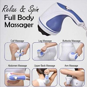 4 in 1 Relax & Spin Tone Vibration Electric Massager / Electronic Relax and Spin Body Massager with Different Heads - Image 4