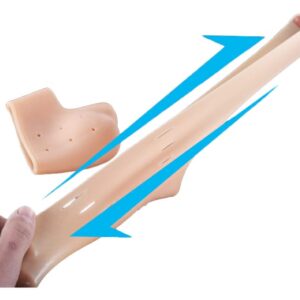 Pair of half Heel Pain Anti Crack Silicone Set - Anti Crack  For Pain Relief Unisex With Box - Image 4