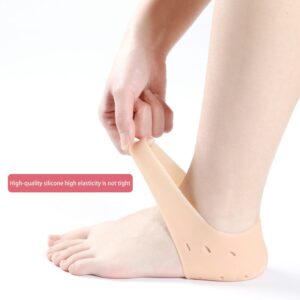 Pair of half Heel Pain Anti Crack Silicone Set - Anti Crack  For Pain Relief Unisex With Box - Image 3