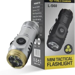 Three-Eyed Monster Rechargeable Torch, 82mm Portable Small Flashlight, 5 Modes Ultra-Bright Waterproof Flashlight, Suitable for Power Outages, Emergencies, Camping, Hiking, and Outdoor Use (Random Color) - Image 5