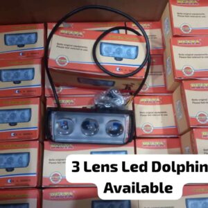 3 Lens Dolphin Projector LED Light for bikers and Cars (1 pc) - Image 1
