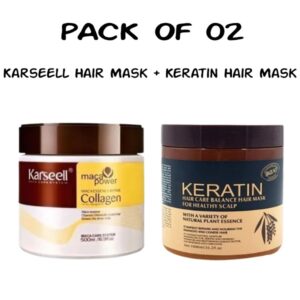 Pack Of 02 | Sealed Packed | Karseell Hair Mask And keratin Hair Care Balance Mask And Treatment For Healthy Scalp - Image 3