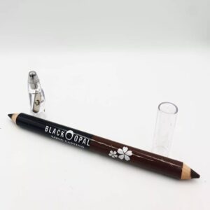 2 in 1  BLK/OPL Eye Pencil With Sharpener, Makeup Smooth Cosmetic Beauty Eyebrow Tool - Image 3