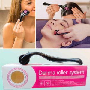 Pack of 2 Derma Roller Facial & Hair Therapy Microneedle Hair Regrowth Beard Growth Anti Hair Loss Treatment Thinning - Image 3