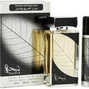 Lattafa Najdia Perfume For Unisex 100ML (with small body spray) - Image 1