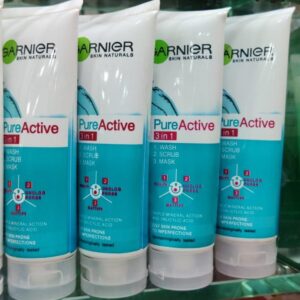 3 in 1 Garnier Skin Natural Pure Active Wash + Scrub + Mask - Image 4