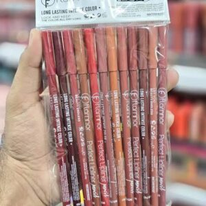 Flormar lip pencils shades of nude Package Includes 12 x Lip Pencil Pack of 12 (Random color) - Image 2