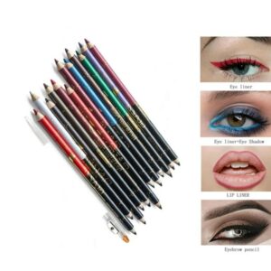 ( Pack of 6  )2 in 1 colors eye pencil multipurpose Eye Pencil (Random color) - Image 3