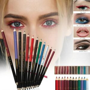 ( Pack of 6  )2 in 1 colors eye pencil multipurpose Eye Pencil (Random color) - Image 1