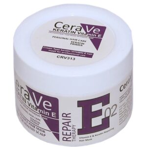 Cera Ve Keratin Vitamin E Repair Therapy E02 Hair Mask - 500ml | Deep Hair Repair Solution - Image 4