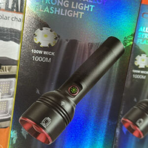 CB2208 Aluminium Alloy Flashlight 1000w Wick with 26650 Battery? Strong, Durable Light with Low Battery Alert & Power Indicator - Image 3