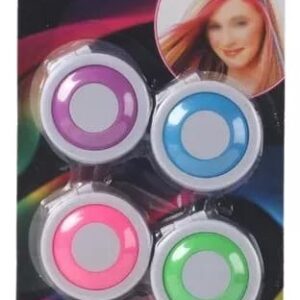 Pack Of 4 Temporary Hair Chalks  4 Colors Hair Dye Powder Temporary Hair Styling Chalk Salon  Hair Dye Powder Cake Washable - Image 2