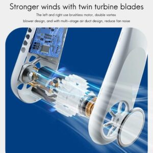 SurroundFan New Portable Bladeless Neck Fan ? Foldable, Hands-Free Cooling for Travel & Sports ( Random Color ) - Image 2