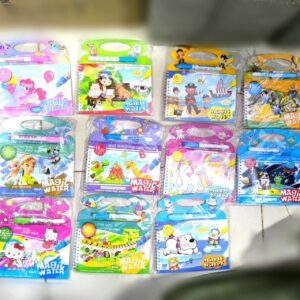 New Magic Water Book Painting Drawing Coloring Board Book Magic Water Pen (random book ) - Image 1