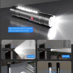 P50 super light rechargeable flashlight - Super bright Led Light - zoomable Rechargeable torch 3 mode - Image 3