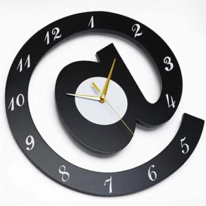 The Sign (@)3D Wooden wall clock for Living Room, Bed Room Home Decor Art & Hanging Decorative Showpiece Items - Image 5