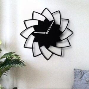 3D WOODEN FLORAL WALL CLOCK Modern Home Decorations for Living Room,Bedroom - Image 5