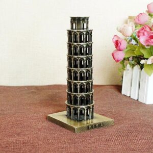 Pissa Tower Metal Model For Home & Office Decoration (10 inches) - Image 1