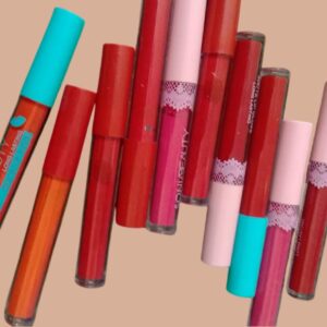 Pack of 6 High Pigment Long Lasting Matte Lipgloss Soft & Matte Texture Hydrating Lipgloss (Random Color) - Image 1
