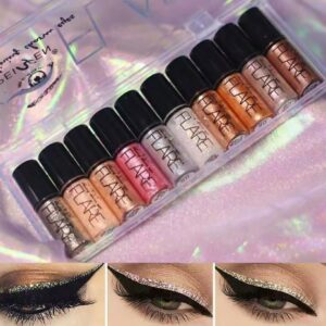Pack of 6 Mocallure Metallic Shiny Waterproof Glitter Eyeshadow Liquid Eyeliner (Random Color) - Image 4