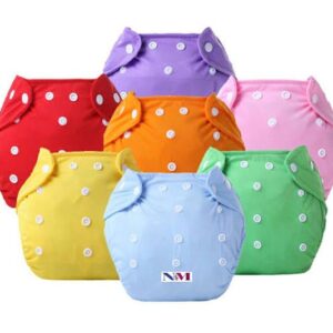 Baby Washable Flexible Diapers Adjustable Pamper Reusable Diaper | Baby Washable Training Diaper ( Random Color ) - Image 3