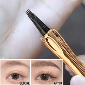 4 Tip Tattoo Pen | 4 Tip Tattoo Eyebrow Pen | Eyebrow Pencil Creates Natural Makeup Effect - Image 5