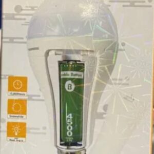4500mah Rechargeable Led Bulb 20w | Rechargeable Led Energy Saving Lamp Ac/Dc Bulb - Image 2