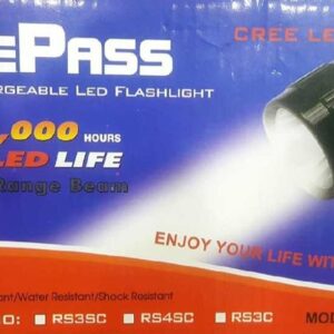 NEW EMERGENCY GePass Rechargeable LED Flashlight, 100,000 Hours of LED Life, Long Range Beam, CREE LED, Outdoor and Indoor Lights, Bright Light, Camping Torch | GeePas RL 601 - Image 4