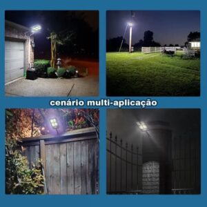 200w Solar Reflector Mini 100 Cob Street Post Wall Sensor | Motion Sensor Security Streetlight for Parking Remote Control - Image 2