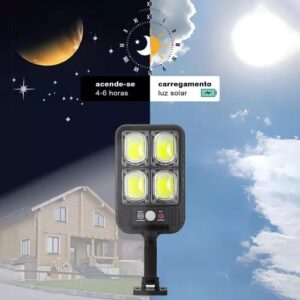 200w Solar Reflector Mini 100 Cob Street Post Wall Sensor | Motion Sensor Security Streetlight for Parking Remote Control - Image 3