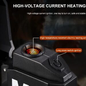 DH-001 COB Led Flashlight With Lighters Dual Arc Pulse Flameless Lighter Type C Rechargeable Lighter Work Light Mini Light Men's Gift | Dual Arc Pulse Flameless Lighter - Image 4