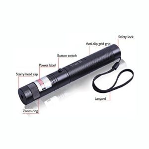 jy-303 Green Laser Pointer ? Rechargeable with Lock Key, Charger & Ideal for Teaching, Astronomy, Presentations More - Image 3