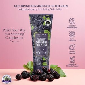 Vibrant Beauty Skin Brightening Blackberry Exfoliating Skin Polish (200ml) - Image 5