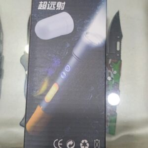 Rechargeable Tactical Flashlight High Lumens, Brightest Flashlights for Emergencies Camping COB Sidelight, Zoomable Multicolor Lenses Flashlight Hiking Hunting - Image 1