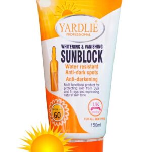 YARDLIE Professional - SPF - 60 WHITENING & VANISHING SUNBLOCK 150ml - Image 5